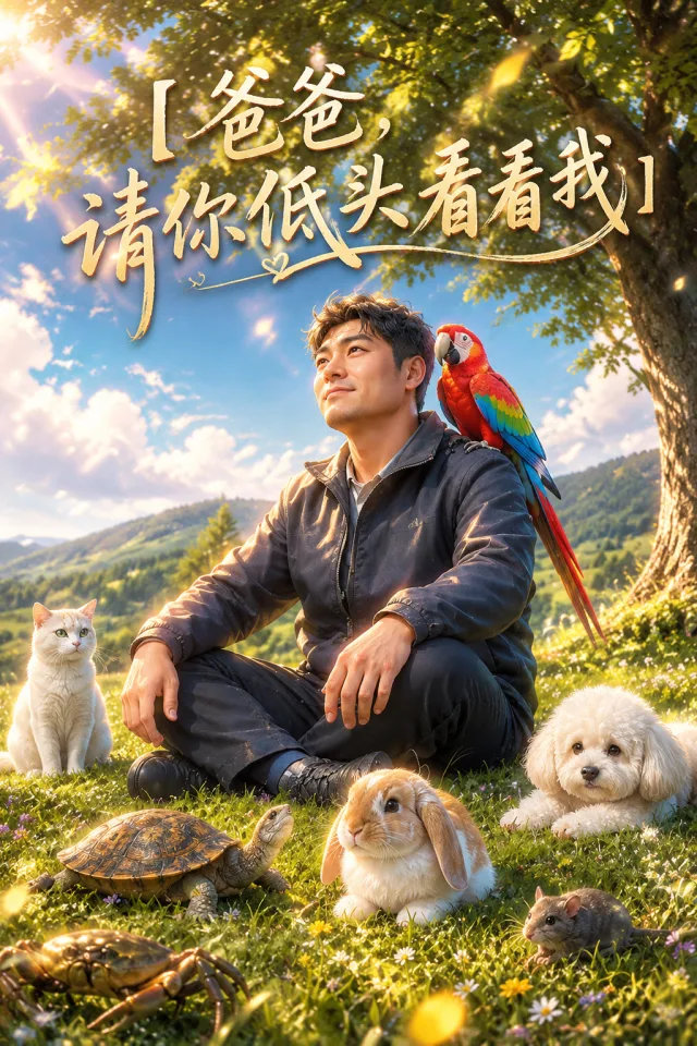 爸爸，請你低頭看看我