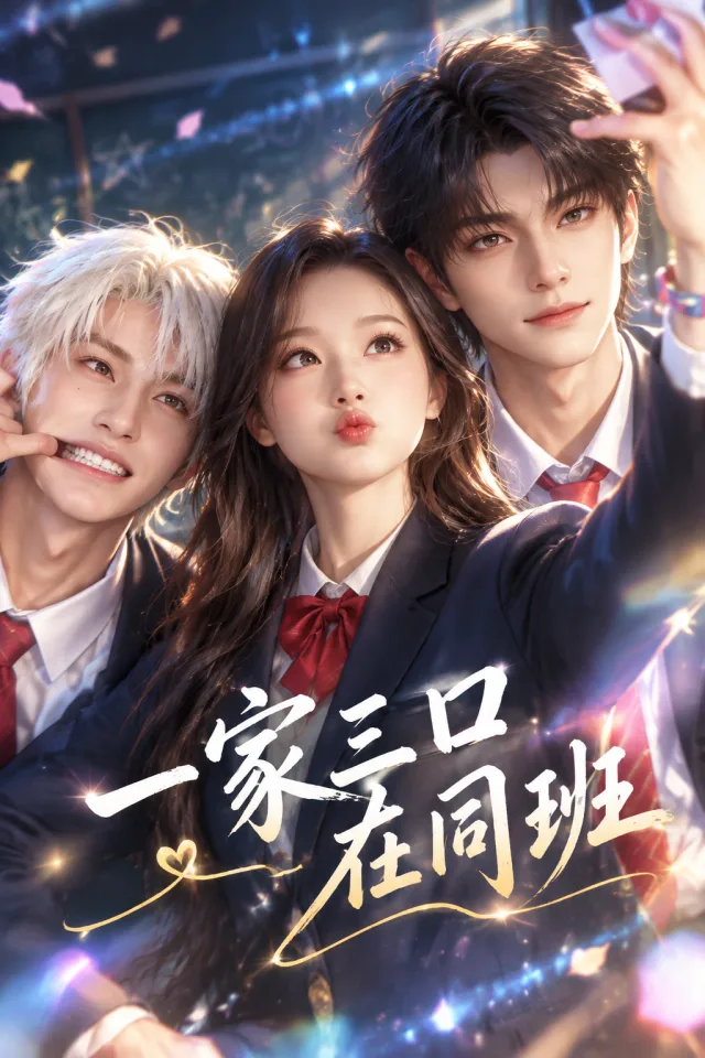 一家三口在同班